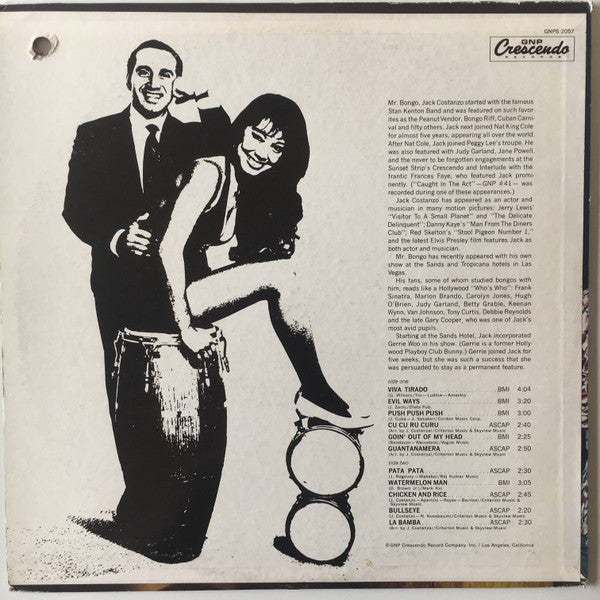 Mr. Bongo Jack Costanzo* Featuring Gerri Woo* : Viva Tirado (LP)