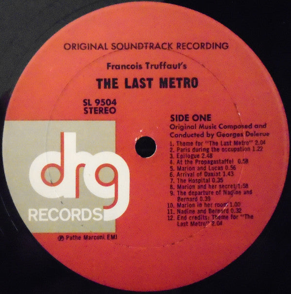 Georges Delerue : Francois Truffaut's The Last Metro (Original Soundtrack Recording) (LP, Album)