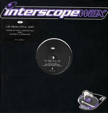 U2 : Beautiful Day (Remixes) (12", Promo)