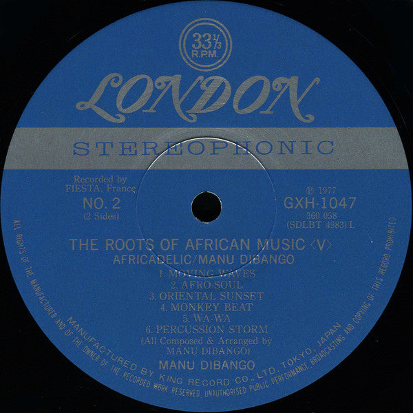 Manu Dibango : Africadelic (LP, Album, RE)