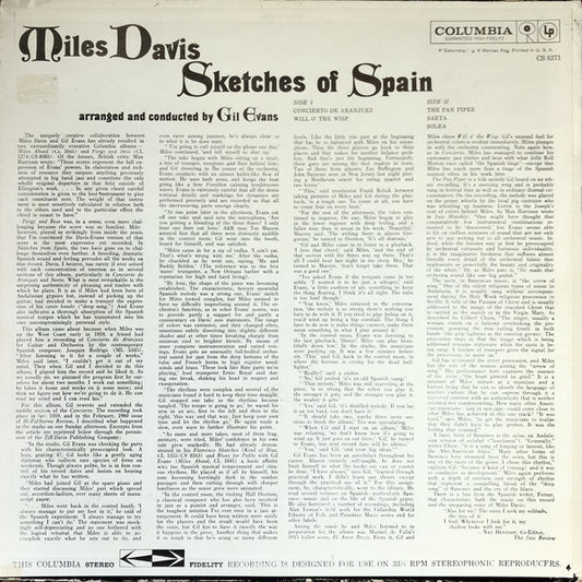 Miles Davis - Sketches Of Spain vinyl record, LP (Very Good (VG)) | Lulo Records