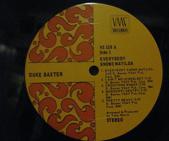 Duke Baxter : Everybody Knows Matilda (LP, Album)