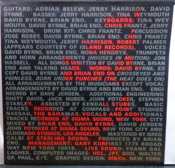 Talking Heads : Remain In Light (LP, Album)
