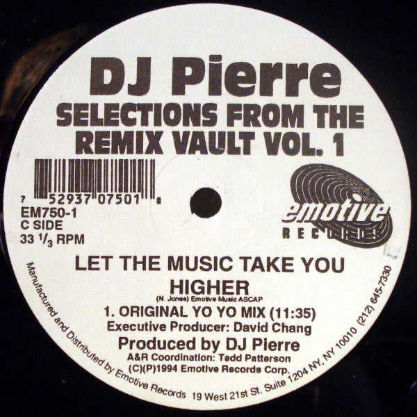DJ Pierre : Selections From The Remix Vault (Vol. 1) (2x12")