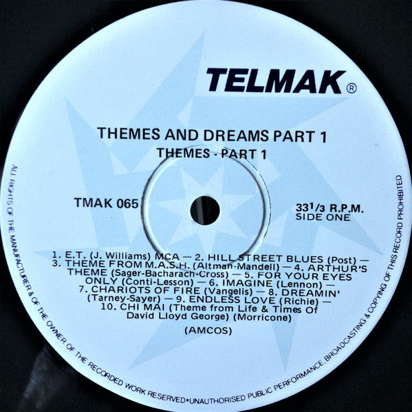 The Steve Gray Orchestra : Themes Volume One (LP)