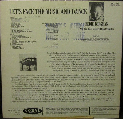 Eddie Bergman And His Hotel Statler Hilton Orchestra : Let's Face The Music And Dance (LP, Album, Mono)