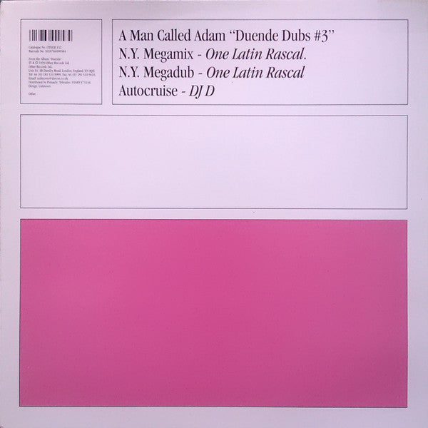 A Man Called Adam : Duende Dubs #3 (12")