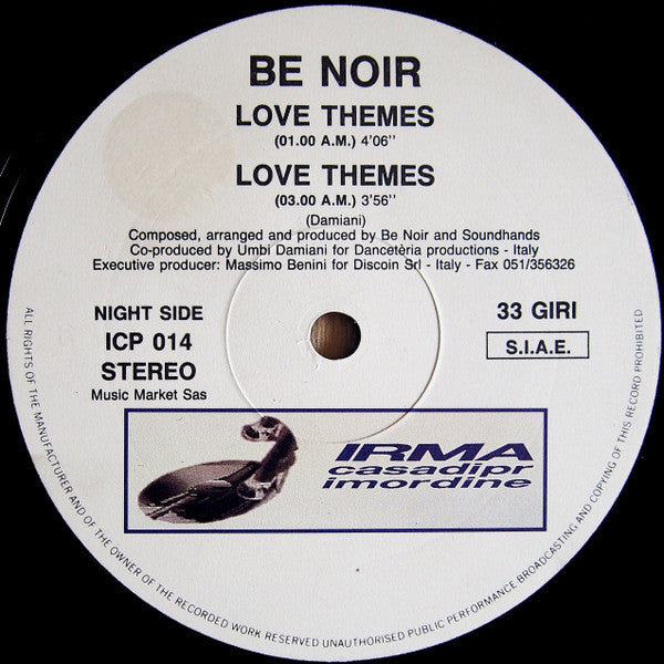 Be Noir : Love Themes (12")