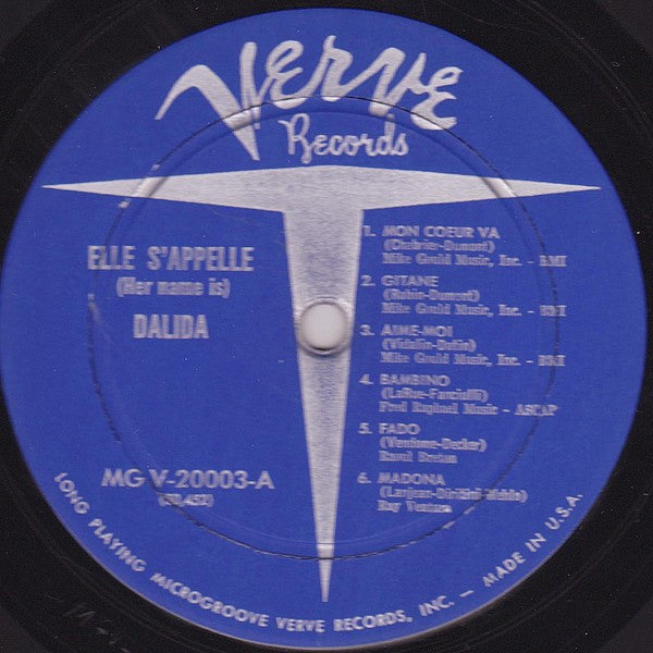 Dalida : Elle S'Appelle Dalida (Her Name Is Dalida) (LP, Album)