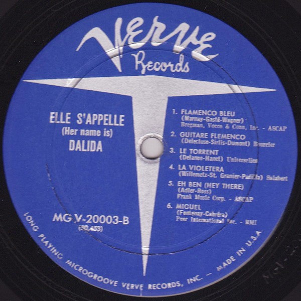 Dalida : Elle S'Appelle Dalida (Her Name Is Dalida) (LP, Album)