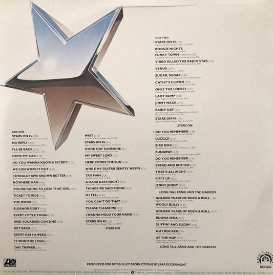 Stars On 45 / Long Tall Ernie And The Shakers - Stars On Long Play vinyl record, LP (Mint (M)) | Lulo Records