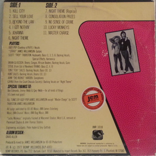 Iggy Pop & James Williamson : Kill City (LP, Album, RE, Gre)