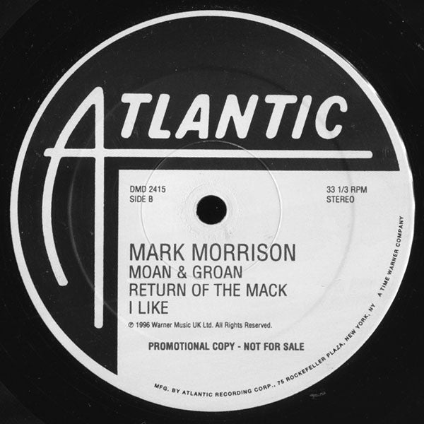 Mark Morrison : Return Of The Mack (2xLP, Album, Promo)