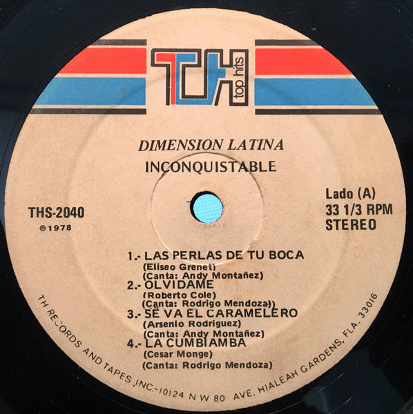 Dimension Latina : Inconquistable (LP, Album)