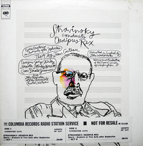 Igor Stravinsky : Conducts Oedipus Rex (LP, RE)