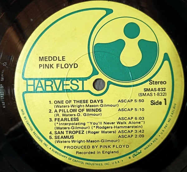 Pink Floyd : Meddle (LP, Album, LA )