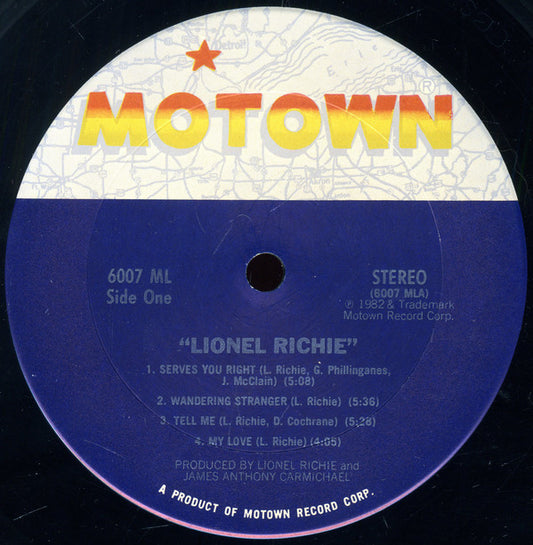 Lionel Richie - Lionel Richie vinyl record, LP (Near Mint (NM or M-)) | Lulo Records