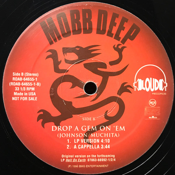 Mobb Deep : Drop A Gem On 'Em (12", Promo)