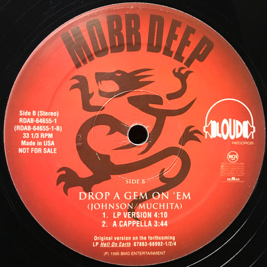 Mobb Deep : Drop A Gem On 'Em (12", Promo)