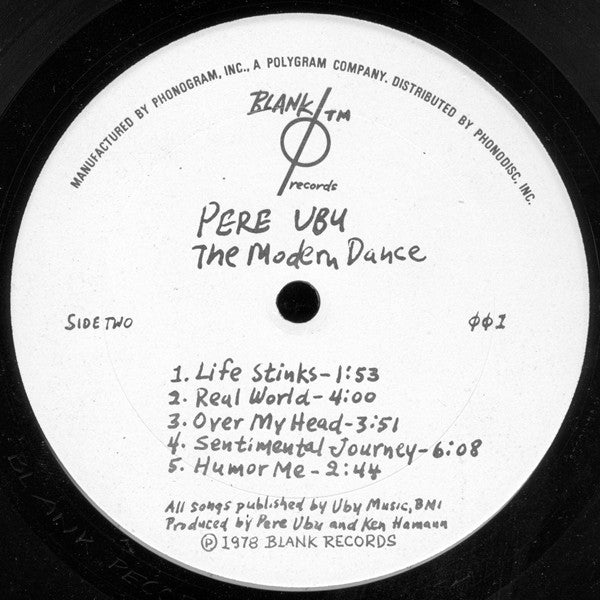 Pere Ubu : The Modern Dance (LP, Album, Pit)