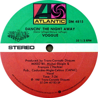 Voggue : Dancin' The Night Away (12")