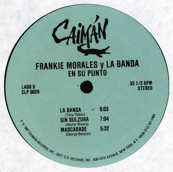 Frankie Morales Y La Banda : En Su Punto (LP, Album)