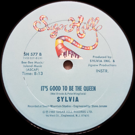 Sylvia* - It's Good To Be The Queen vinyl record, 12" (Very Good Plus (VG+)) | Lulo Records