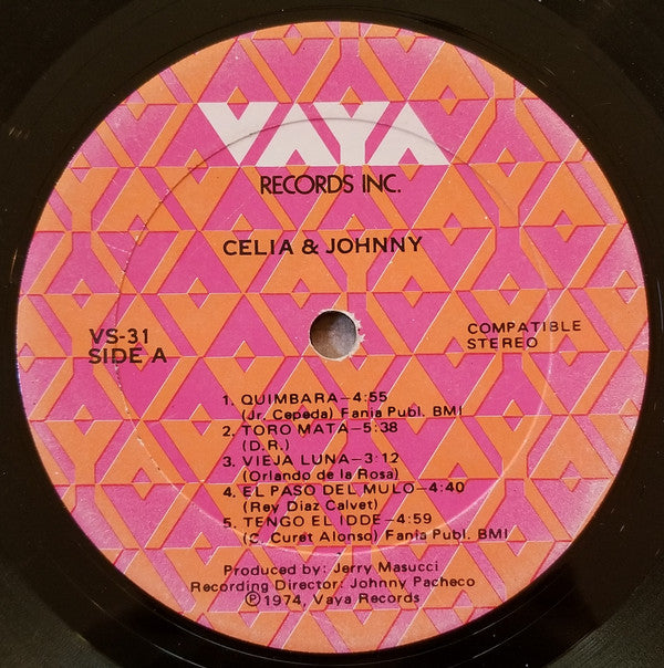 Celia* & Johnny* : Celia & Johnny (LP, Album, Gat)