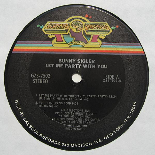 Bunny Sigler : Let Me Party With You (LP, Album)