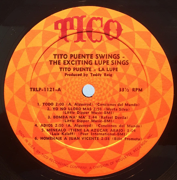 Tito Puente, La Lupe : Tito Puente Swings / The Exciting Lupe Sings = La Exitante Lupe Canta Con El Maestro Tito Puente (LP, Mono)