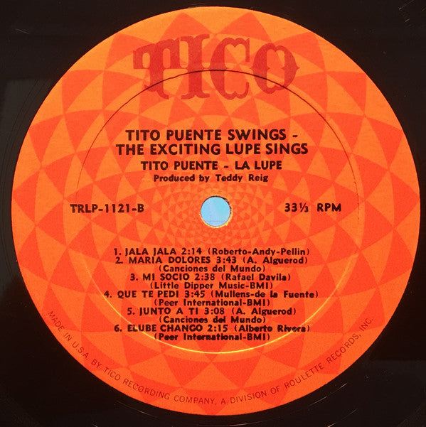 Tito Puente, La Lupe : Tito Puente Swings / The Exciting Lupe Sings = La Exitante Lupe Canta Con El Maestro Tito Puente (LP, Mono)