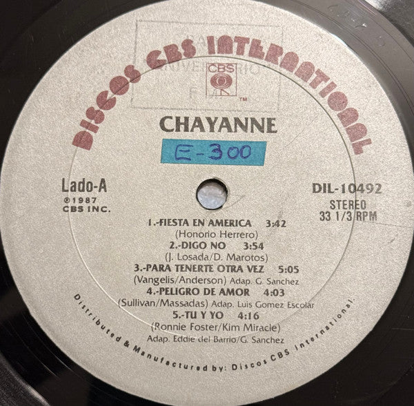 Chayanne : Chayanne 87 (LP, Album)