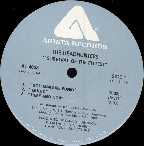 The Headhunters - Survival Of The Fittest vinyl record, LP (Near Mint (NM or M-)) | Lulo Records