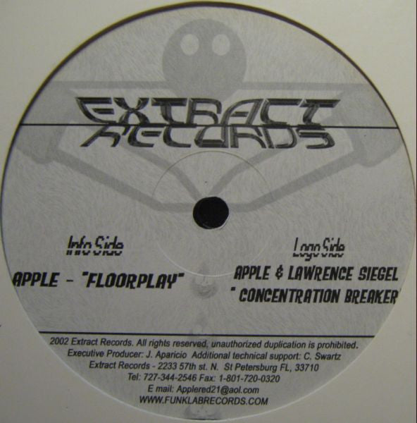 DJ Apple / Lawrence Siegel : Concentration Breaker / Floorplay (12")