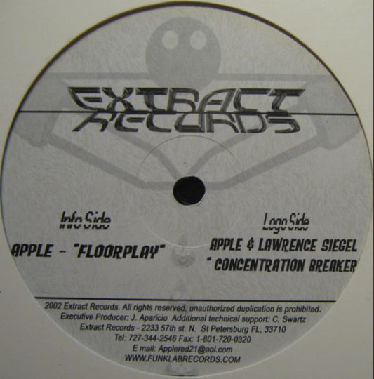 DJ Apple / Lawrence Siegel : Concentration Breaker / Floorplay (12")