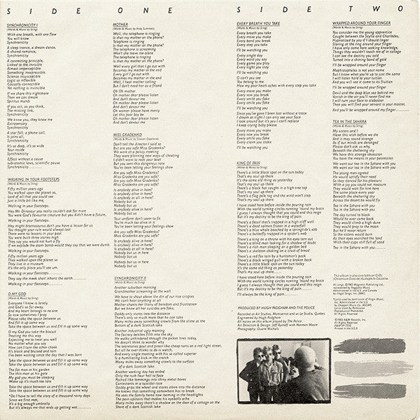The Police : Synchronicity (LP, Album, KC-)