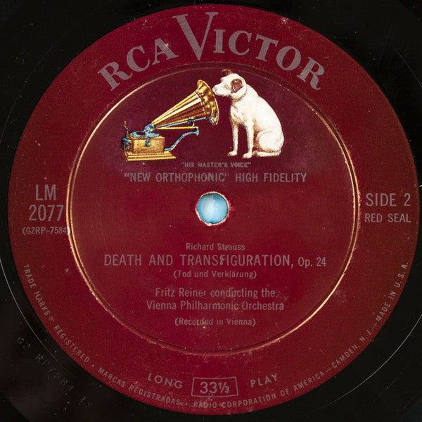 Richard Strauss, Fritz Reiner, Wiener Philharmoniker : Till Eulenspiegel / Death And Transfiguration (LP, Album, Mono)