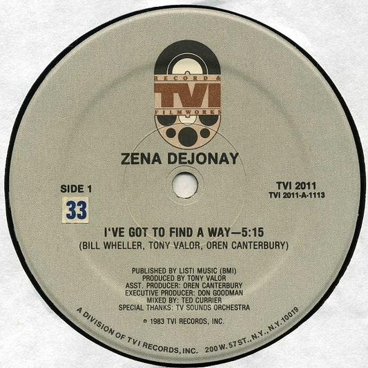 Zena Dejonay : I've Got To Find A Way (12")