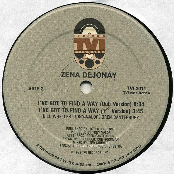 Zena Dejonay : I've Got To Find A Way (12")