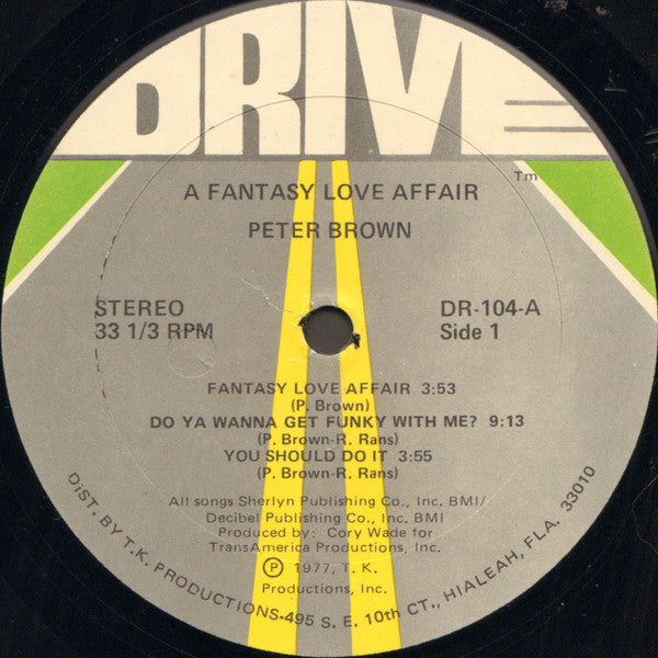 Peter Brown (2) : A Fantasy Love Affair (LP, Album, Gat)