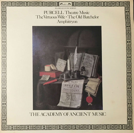 Henry Purcell - The Academy Of Ancient Music : Theatre Music Vol IV (The Virtuous Wife • The Old Bachelor • Amphitryon) (LP)