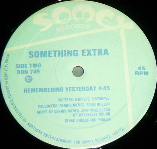 Something Extra : Ready Or Not / Remembering Yesterday (12")