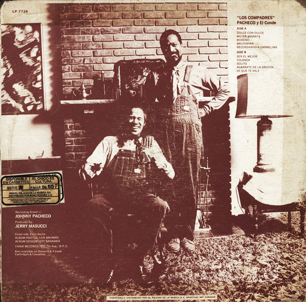 Johnny Pacheco Y El Conde (2) : Los Compadres (LP, Album, Mono, RE)
