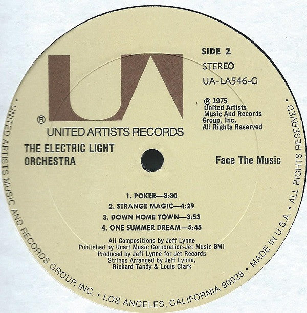 Electric Light Orchestra - Face The Music vinyl record, LP (Near Mint (NM or M-)) | Lulo Records