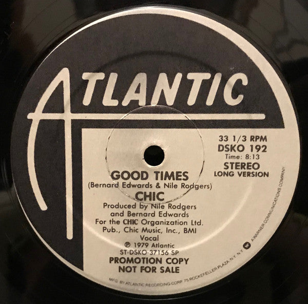 Chic : Good Times (12", Promo, SRC)