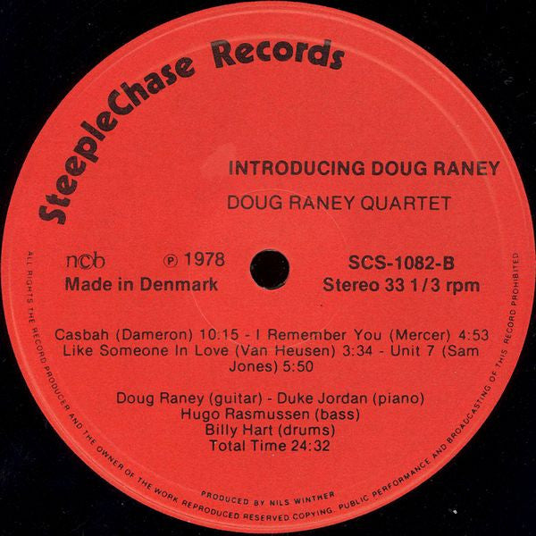 Doug Raney Quartet : Introducing Doug Raney (LP, Album)
