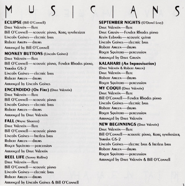 Dave Valentin : Kalahari (CD, Album, RE)