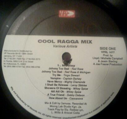Various : Cool Ragga Mix (LP, Comp, P/Mixed)