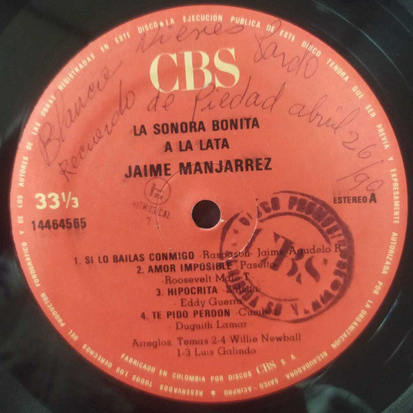 La Sonora Bonita : A La Lata (LP, Album)