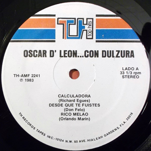 Oscar D'Leon* : Con Dulzura… (LP, Album)